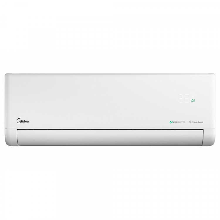 Midea's 9 000 BTU Solunar inverter wall-mounted air conditioner white indoor unit