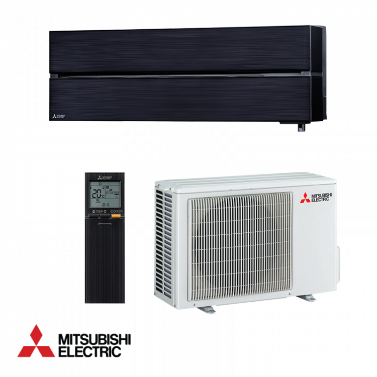 Инверторен стенен климатик в черен цвят Mitsubishi Electric MSZ-LN25VGB / MUZ-LN25VG 9 000 BTU