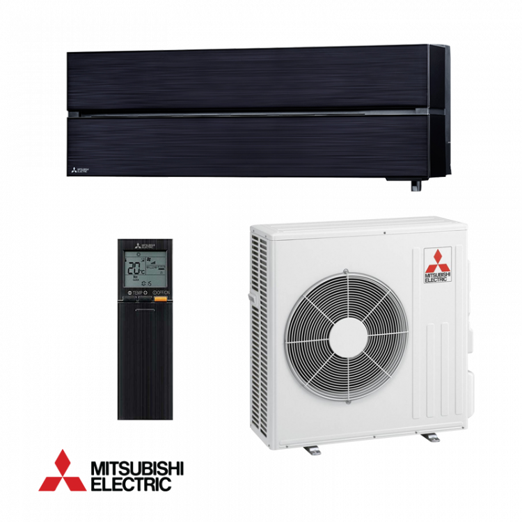 Inverter wall-type air conditioner in black Mitsubishi Electric MSZ-LN60VGB / MUZ-LN60VG 21 000 BTU