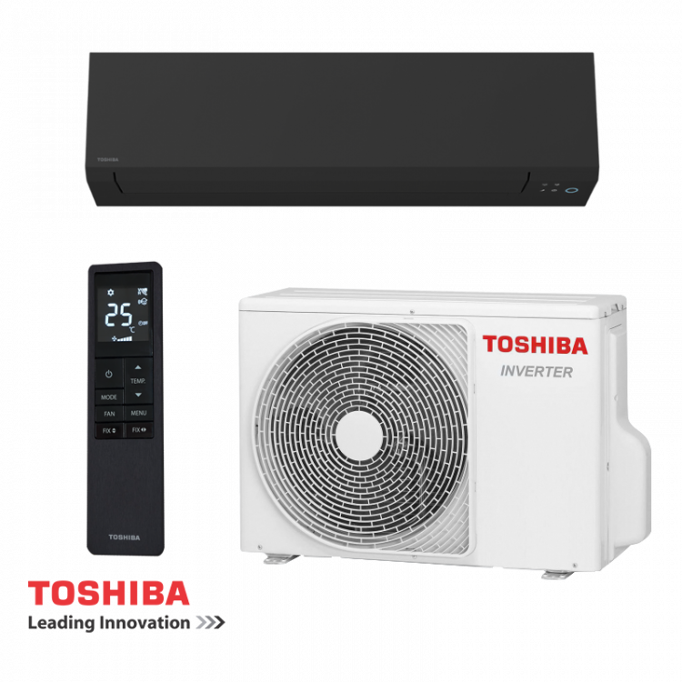 Инверторен стенен климатик Toshiba New Edge R32 10 000 BTU black